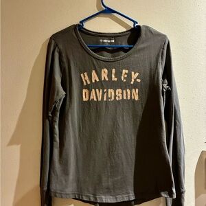 Women’s Harley-Davidson Charcoal Long Sleeve Tee